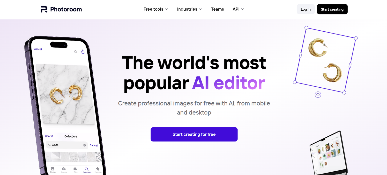 PhotoRoom : AI-Powered Editing Suite